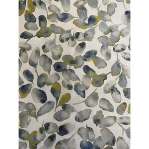 Ada By Romo Cobalt Blue Green England Cotton Linen 56"w 1.6yd Fabric orig $192yd